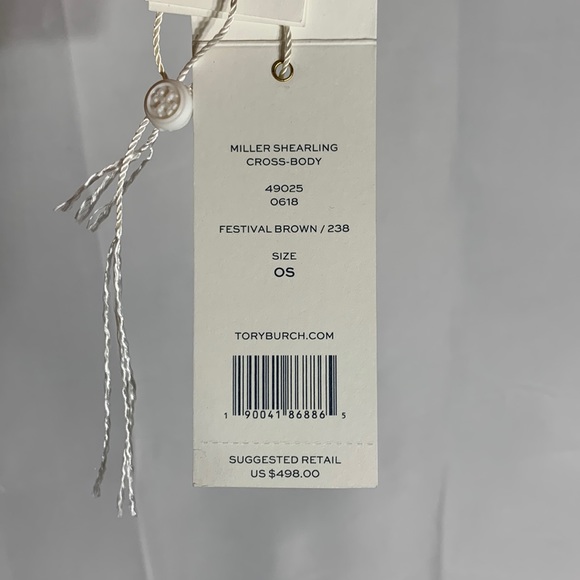 NWT Tory Burch Miller Shearling Crossbody w/ Dust Bag - Picture 8 of 8